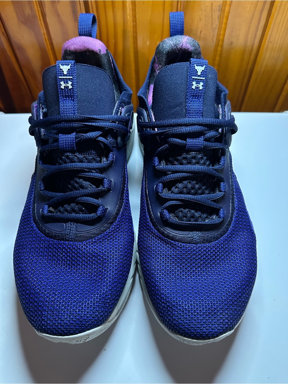 Under Armour Purple-Accented Navy Performance Sneakers